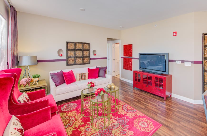 Plainfield model living room